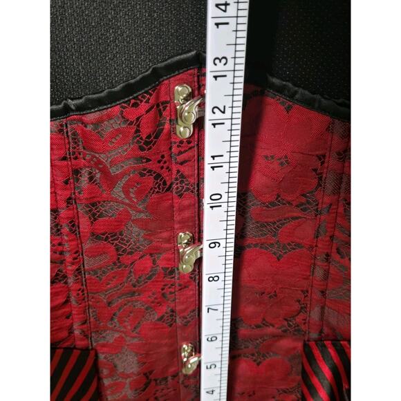 Women Corset Top Victorian Bustier Lace up Tummy Control Gothic Underbust US M - Picture 9 of 12